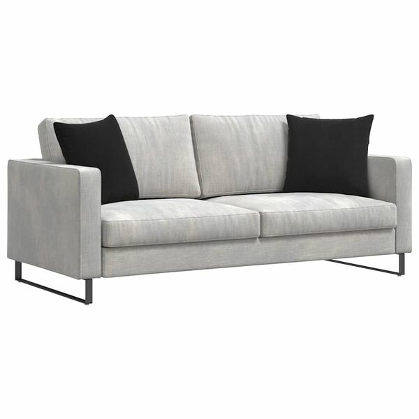 vidaXL Sofa Pagalvės 2 pcs Juoda 45 x 45 cm Kordūrinis audinys