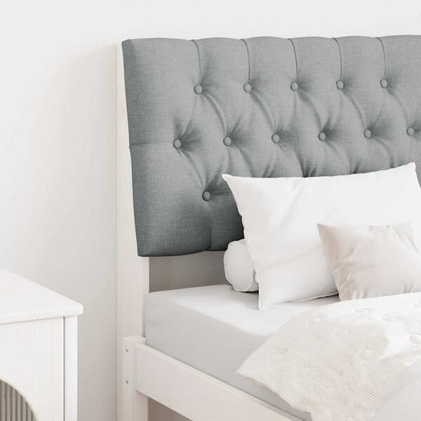 vidaXL Apmu&scaron;ta lovos galvūgalis &Scaron;viesiai pilka 75 cm