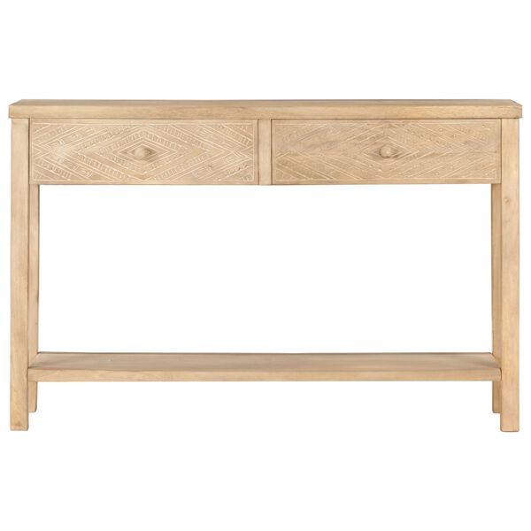 vidaXL Konsolinis staliukas, 118x30x75cm, mango medienos masyvas