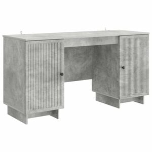 vidaXL Stalas Betono pilka Apdirbta mediena 142,5 x 50 x 75 cm