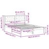 vidaXL Lovos rėmas &Scaron;viesiai pilka 140 x 190 cm Kietos pu&scaron;ies mediena