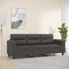 vidaXL Trivietė sofa, pilkos spalvos, 180cm, dirbtinė oda