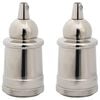 vidaXL lempų laikikliai 2 vnt Satin Nickel E27