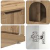 vidaXL Katės namelis Meistrų ąžuolas 85 x 55 x 50,5 cm