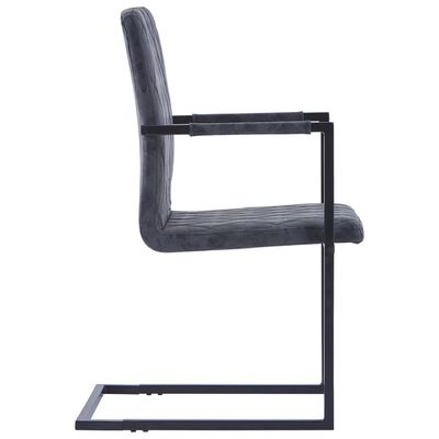 vidaXL Gembinės valgomojo kėdės, 4 vnt., juodos