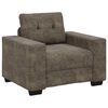 vidaXL Sofa 3 pcs Tamsiai pilka 221 x 80 x 80 cm Lino mi&scaron;inio audinys
