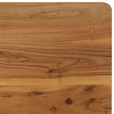 vidaXL Valgomojo stalas, akacijos med. masyvas ir plienas, 75x75x76cm