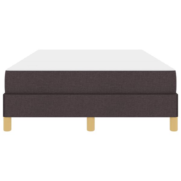 vidaXL Kiemas lova su čiužiniu Tamsiai rudas 120 x 200 cm audinys