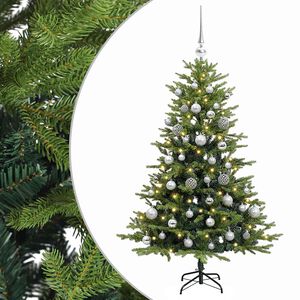 vidaXL Dirbtinė kalėdinė eglutė su rutuliuku 120 cm 150 LED