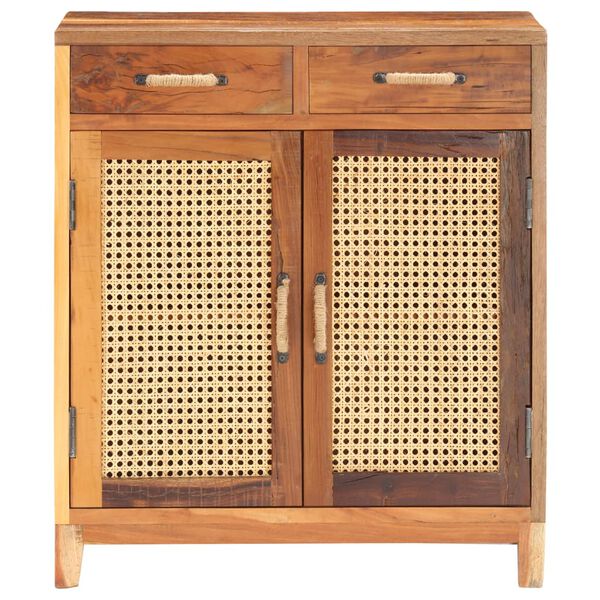 vidaXL &Scaron;oninė spintelė, 65x35x75cm, perdirbtos medienos masyvas