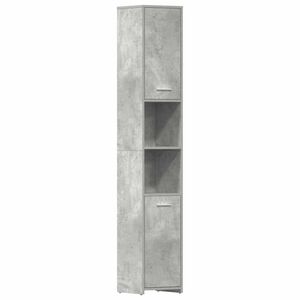 vidaXL Vonios kambario spintelė, betono, 30x30x183,5cm, mediena