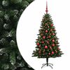 vidaXL Dirbtinė Kalėdų eglutė su burbulais 150 cm 150 LED &Scaron;ilta balta