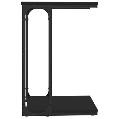 vidaXL Šoninis staliukas, juodos spalvos, 40x30x60cm, apdirbta mediena