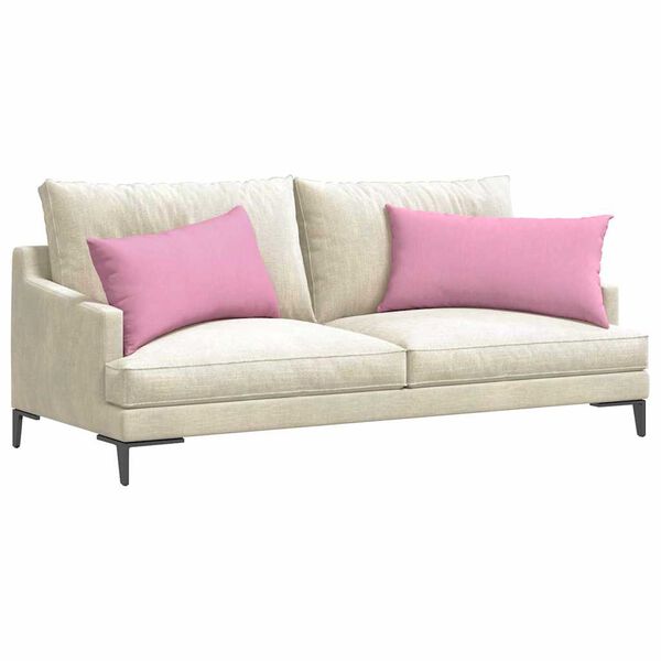 vidaXL Sofa Pagalvės 2 pcs Rožinė 80 x 40 cm audinys