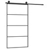 vidaXL Stumdomos durys su įrangos rinkiniu, 102,5x205cm, ESG/aliuminis