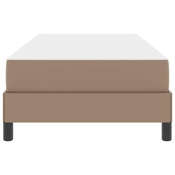 vidaXL Lovos rėmas su čiužiniu Kapučino 90 x 190 cm audinys