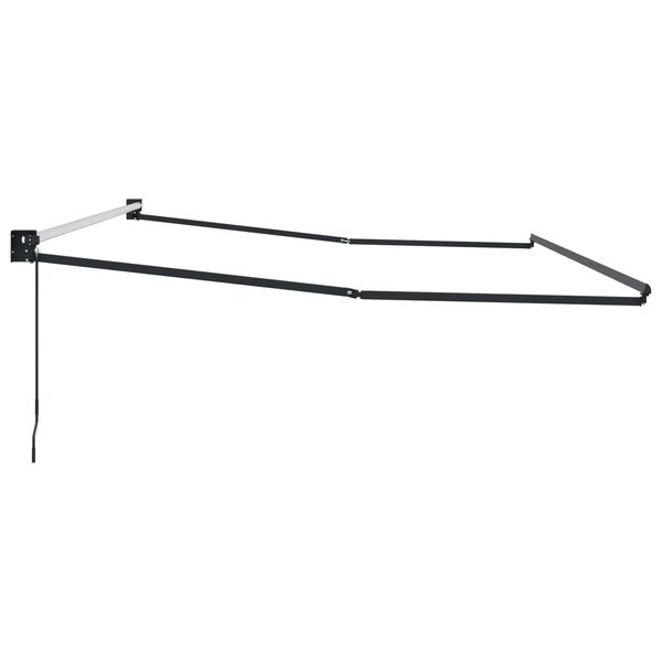vidaXL Mechaninis traukiamas markizės rėmas Antracitas 4 x 2 m