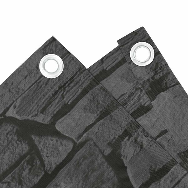 vidaXL Privatumo suteikianti balkono pertvara, pilka, 700x90cm, PVC