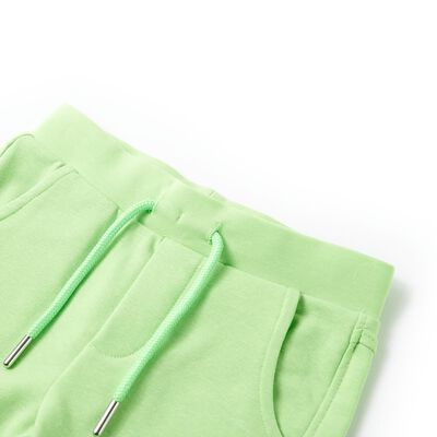 Vaikiški šortai, fluorescencinės žalios spalvos, 116 dydžio
