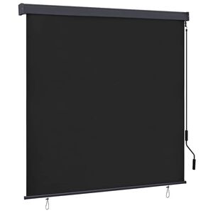 vidaXL Roletas Antracito 180 x 250 cm Audinys ir aliuminis