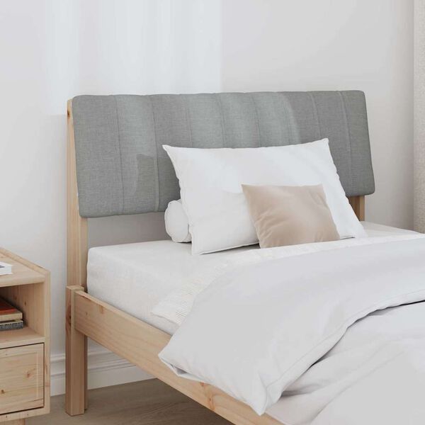 vidaXL Apmu&scaron;ta lovos galvūgalis &Scaron;viesiai pilka 90 cm