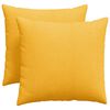 vidaXL Sofa Pagalvės 2 pcs &Scaron;viesi geltona 50 x 50 cm