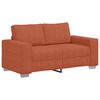 vidaXL Dvivietė sofa, raudonai oranžinė, 160x77x82 cm, velvetas, audinys