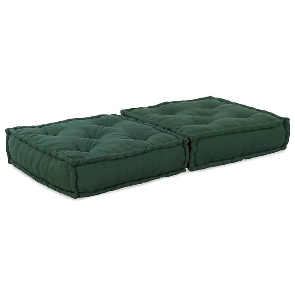vidaXL Modulinė sofa, žalia, 70x70x36, audinys
