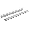 vidaXL Spintos strypas 2 vnt. Sidabro 464 x 15 x 29 mm