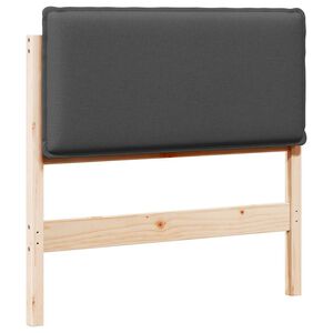 vidaXL Apmu&scaron;ta lovos galvūgalis Natūrali ir tamsiai pilka 75 cm