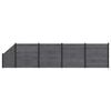 vidaXL Tvoros rinkinys 5 vnt. 792 x 186 cm WPC ir aliuminis Pilka