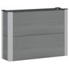 vidaXL Paauk&scaron;tinta sodo lova Pilka 100 x 30 x 72 cm WPC ir aliuminis