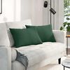 vidaXL Sofa Pagalvės 2 pcs Tamsiai žalia 60 x 40 cm Kordūrinis audinys