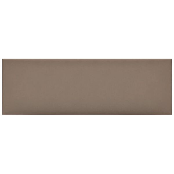 vidaXL Sienų plok&scaron;tės, 12vnt., kapučino, 90x30cm, dirbtinė oda, 3,24m&sup2;