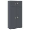 vidaXL Oppbevaringsskap 2 vnt. Antracitas 90 x 40 x 180 cm Plienas