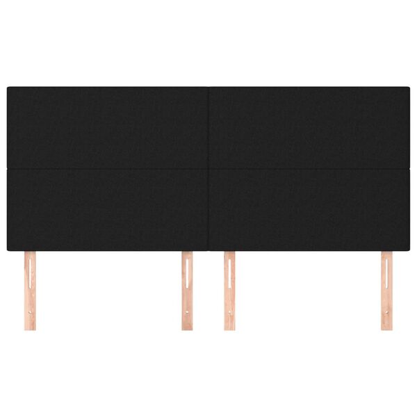 vidaXL Galvūgalis, juodas, 160x5x118/128 cm, audinys