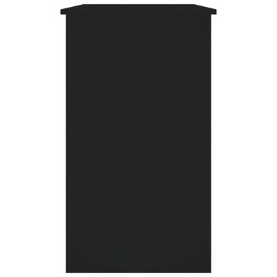 vidaXL Rašomasis stalas, juodos spalvos, 90x45x76cm, MDP