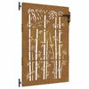 vidaXL Sodo vartai 85 x 125 cm Juoda Užrakintas