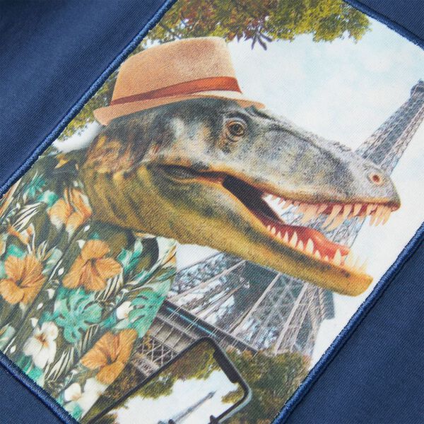 Vaikiški marškinėliai, tamsiai mėlynos spalvos, 92 dydžio