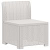 vidaXL 1-Vietis Sodo Sofas, Atrodo kaip Ratano PP Balta