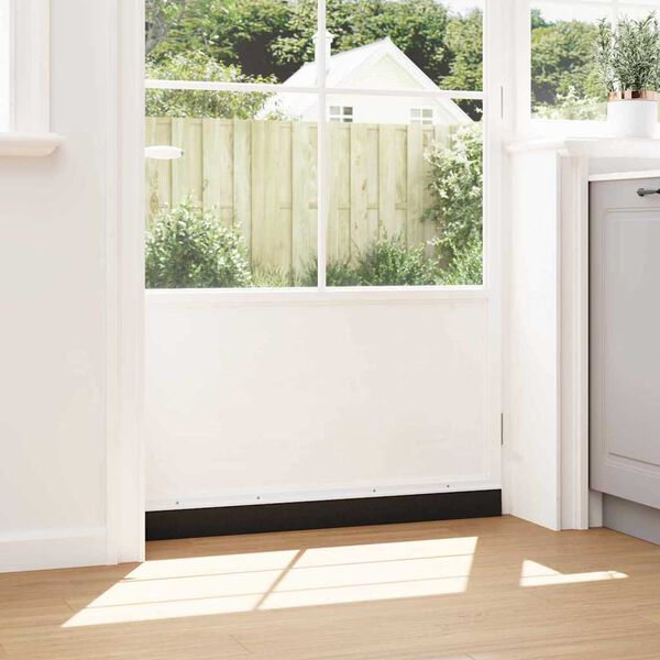 vidaXL Sukabinamų durų &scaron;epetėlių sandarikliai 12 pcs Balta 100 cm