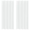 vidaXL Voile Užuolaida 2 vnt. Balta 225 x 140 cm Poliesteris