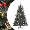 vidaXL Dirbtinė Kalėdų eglutė Žalia 120 cm PVC, plastikas ir plienas