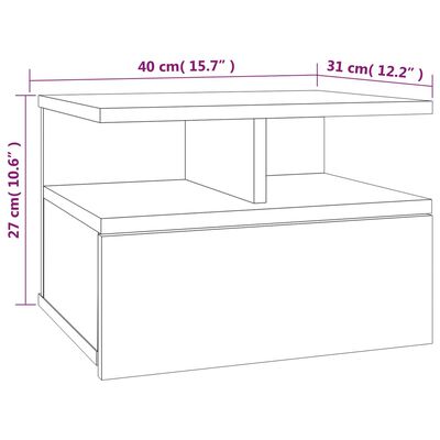 vidaXL Naktiniai staliukai, 2vnt., pilki, 40x31x27cm, mediena