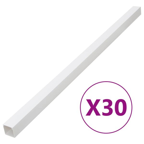 vidaXL Kabelių kanalas, 60x60mm, 30m, PVC