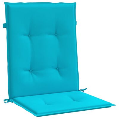 vidaXL Kėdės pagalvėlės, 4vnt., turkio spalvos, audinys