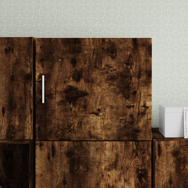 vidaXL Sieninė spintelė, dūminio ąžuolo, 45x42,5x40cm, mediena