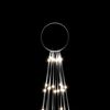 vidaXL Kalėdų eglutė ant vėliavos stiebo, 500cm, 732 &scaron;altos baltos LED