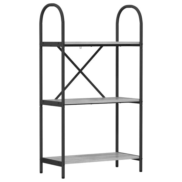 vidaXL Knygų lentyna Pilkas Sonoma 60 x 30 x 109 cm Apdirbta mediena