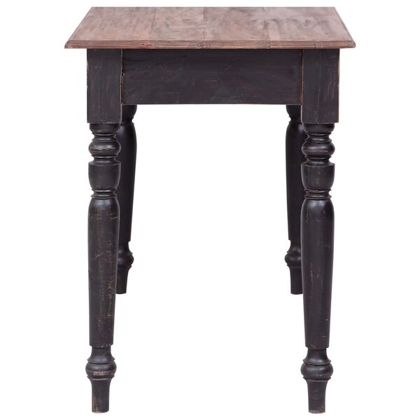 vidaXL Stalas su 3 stalčiais, 117x57x75cm, raudonmedžio masyvas